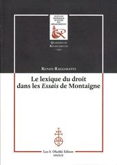 Le lexique du droit dans les Essais de Montaigne