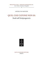 Quel che Catone non sa. Studi sull'Antipurgatorio