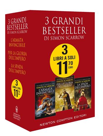 3 grandi bestseller di Simon Scarrow: L'armata invincibile-Per la gloria dell'impero-La spada dell'impero - Simon Scarrow - Libro Newton Compton Editori 2021 | Libraccio.it