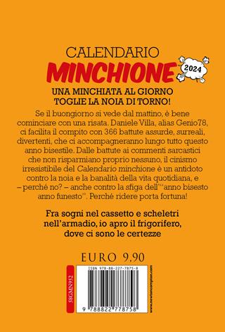 Calendario minchione 2024 - Daniele Villa - Libro Newton Compton Editori 2023, Grandi manuali Newton | Libraccio.it