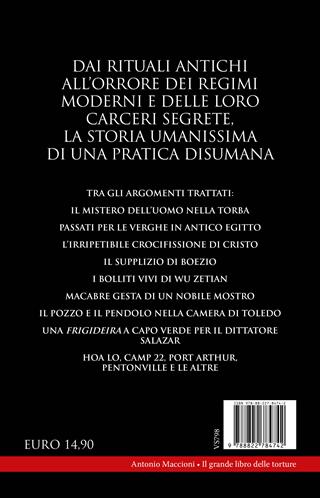 Il grande libro delle torture. Dall'antichità ai giorni nostri, gli strumenti e le tecniche più crudeli della storia dell'umanità - Antonio Maccioni - Libro Newton Compton Editori 2024, I volti della storia | Libraccio.it