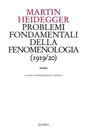 Problemi fondamentali della fenomenologia (1919-20)