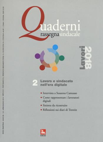 Quaderni rassegna sindacale (2018). Vol. 2  - Libro Futura Editrice 2018 | Libraccio.it