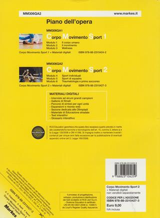 Corpo movimento sport. Con espansione online. Vol. 2 - Aldo C. Cappellini, Anna Naldi, Rancesca Nanni - Libro Markes 2012 | Libraccio.it