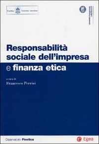 Responsabilità sociale dell'impresa e finanza etica  - Libro EGEA 2002, Osservatorio Finetica | Libraccio.it