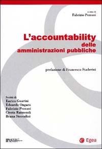 L' accountability delle amministrazioni pubbliche  - Libro EGEA 2003, Studi & ricerche | Libraccio.it