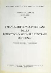 I manoscritti panciatichiani della Biblioteca nazionale centrale di Firenze