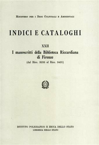 I manoscritti della Biblioteca riccardiana di Firenze - Maria Prunai Falciani - Libro Ist. Poligrafico dello Stato 1996, Indici e catal. delle bibliot. italiane | Libraccio.it