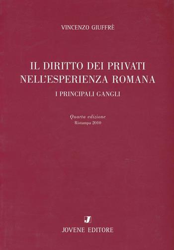Il diritto dei privati nell'esperienza romana. I principali gangli - Vincenzo Giuffrè - Libro Jovene 2006 | Libraccio.it