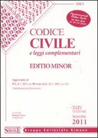 Codice civile e leggi complementari. Ediz. minor  - Libro Edizioni Giuridiche Simone 2011, I Codici Simone minor | Libraccio.it