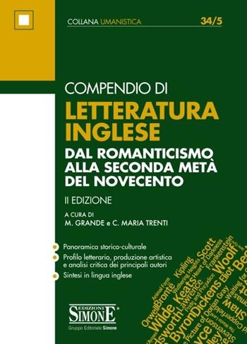 Compendio di letteratura inglese. Dal Romanticismo alla seconda metà del Novecento  - Libro Edizioni Giuridiche Simone 2013, Collana umanistica | Libraccio.it