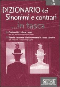 Dizionario dei sinonimi e contrari  - Libro Edizioni Giuridiche Simone 2009, In tasca | Libraccio.it