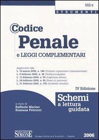 Codice penale e le leggi complementari. Schemi a lettura guidata  - Libro Edizioni Giuridiche Simone 2006, La nuova università. Strumenti | Libraccio.it