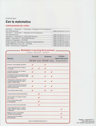 Con la matematica. Algebra-Geometria. Con espansione online. Vol. 3 - Giulietta Rossi - Libro Mondadori Scuola 2010 | Libraccio.it