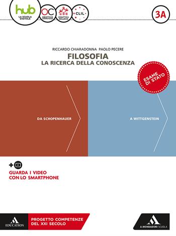 Filosofia. la ricerca della conoscenza. Per le Scuole superiori. Con Libro: Filosofia per tutti. Vol. 3A-3B - Riccardo Chiaradonna, Paolo Pecere - Libro Mondadori Scuola 2018 | Libraccio.it