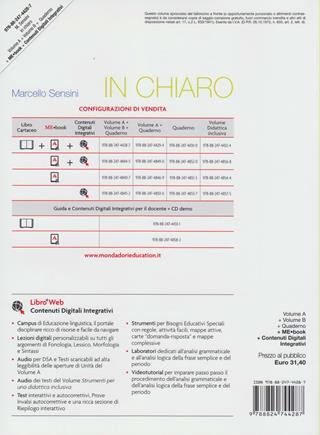 In chiaro. Vol. A-B-Quaderno operativo. Per la Scuola media. - Marcello Sensini - Libro Mondadori Scuola 2014 | Libraccio.it