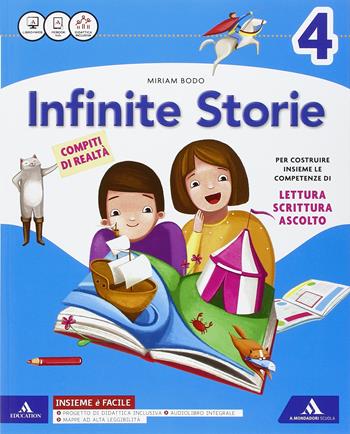 Infinite storie. Letture. Grammatica-Quaderno operativo scrittura, arte e musica. Con e-book. Con espansione online. Vol. 1 - Miriam Bodo - Libro Mondadori Scuola 2016 | Libraccio.it