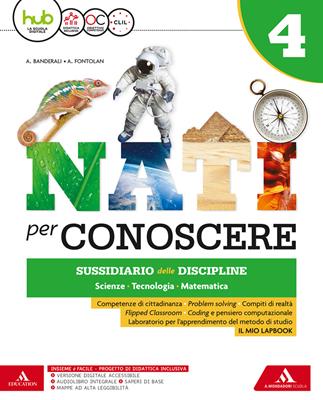 Nati per conoscere. Sussidiario delle discipline. Per la 4ª classe della Scuola elementare. Con e-book. Con espansione online. Con 2 libri: Quaderno-Mappe - Anna Fontolan, Albertina Banderali, BANDERALI ALBERTINA - Libro Mondadori Scuola 2018 | Libraccio.it