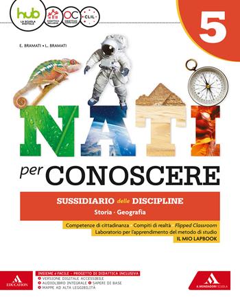 Nati per conoscere. Sussidiario delle discipline storia geografia. Con Eserciziario storia geografia. Per la 5ª classe della Scuola elementare. Con e-book. Con espansione online. Con Libro: Quaderno Antrop. - Anna Fontolan, Albertina Banderali, BANDERALI ALBERTINA - Libro Mondadori Scuola 2018 | Libraccio.it