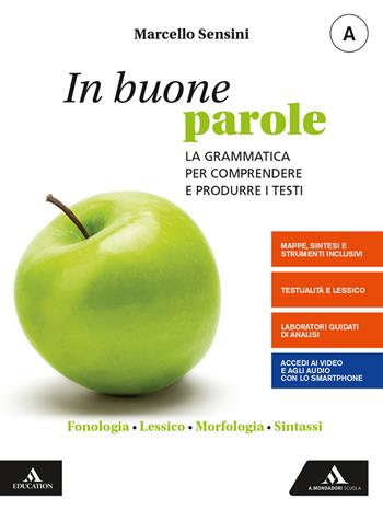 In buone parole. Con Quaderno operativo e La prova scritta di italiano nell'esame di Stato. Con e-book. Con espansione online. Vol. A-B: Fonologia, lessico, morfologia, sintassi-Comunicazione, testi, scrittura - Marcello Sensini - Libro Mondadori Scuola 2021 | Libraccio.it