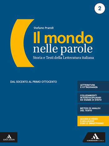 Il mondo nelle parole. Volume 2 + mappe 2. Con e-book. Con espansione online. Vol. 2 - Stefano Prandi - Libro Mondadori Scuola 2020 | Libraccio.it