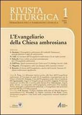 Rivista liturgica (2013). Vol. 1: L'evangeliario della Chiesa ambrosiana
