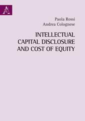 Intellectual Capital Disclosure and Cost of Equity