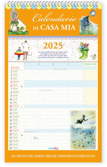 Gli appunti del giorno, per chi condivide lo stesso tetto. Calendario di casa mia 2025  - Libro Edizioni del Baldo 2024, Giorni felici | Libraccio.it
