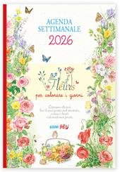 Agenda settimanale 2026. Fleur per colorare i giorni