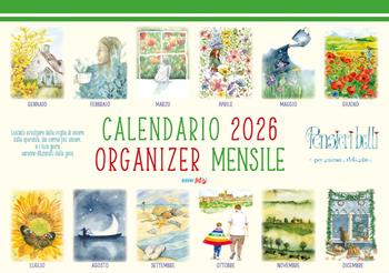 Calendario 2026. Organizer mensile. Pensieri belli - Lucia Mascagno, Sara Giommoni, Valentina Grazzi - Libro Edizioni del Baldo 2025 | Libraccio.it