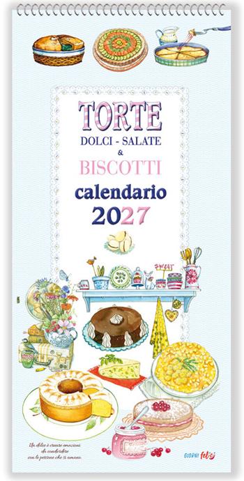 Torte e biscotti. Calendario da scrivere 2027  - Libro Edizioni del Baldo 2026, Calendari da scrivere | Libraccio.it