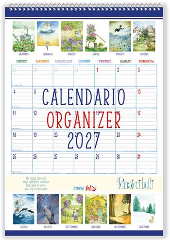 Organizer pensieri belli. Calendario 2027  - Libro Edizioni del Baldo 2026 | Libraccio.it