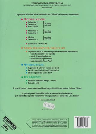 Matematica per obiettivi e competenze. Per la Scuola media. Vol. 3: Algebra-Geometria - Roberto Vacca, Bruno Artuso, Claudia Bezzi - Libro Atlas 2011 | Libraccio.it