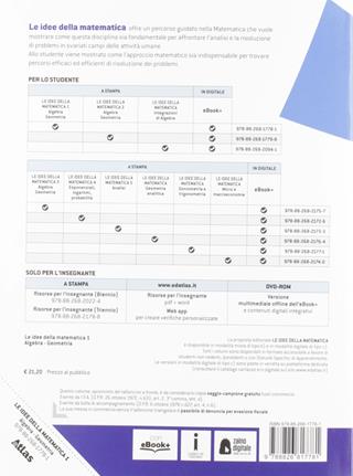 Le Idee della matematica. Per il primo biennio delle Scuole superiori. Con e-book. Con espansione online. Vol. 1: Algebra-geometria - statistica - Lorena Nobili, Sonia Trezzi, Richelmo Giupponi - Libro Atlas 2019 | Libraccio.it