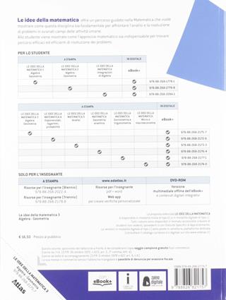 Le idee della matematica. Con e-book. Con espansione online. Vol. 3: Algebra-Geometria - Lorena Nobili, Sonia Trezzi, Richelmo Giupponi - Libro Atlas 2019 | Libraccio.it