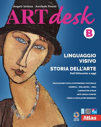 Artdesk. Linguaggio visivo. Storia dell'arte. Per la Scuola media. Vol. 2/B - Angela Vettese, Annibale Pinotti - Libro Atlas 2022 | Libraccio.it