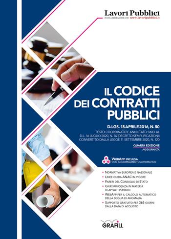 Il codice dei contratti pubblici  - Libro Grafill 2020 | Libraccio.it