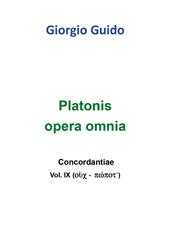Platonis opera omnia. Concordantiae. Vol. 9