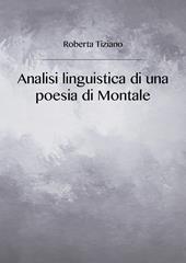 Analisi linguistica di una poesia di Montale