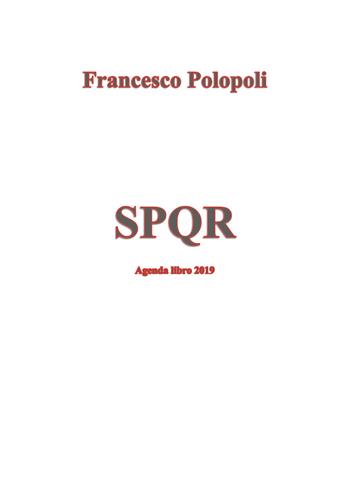 Agenda romana - Francesco Polopoli - Libro Youcanprint 2018 | Libraccio.it