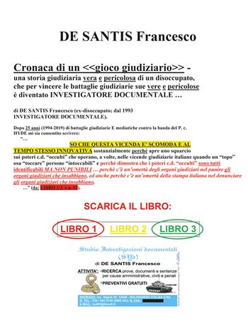 Cronaca di un «gioco giudiziario» - Francesco De Santis - Libro Youcanprint 2019 | Libraccio.it