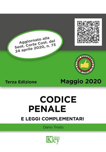 Codice penale e leggi complementari - Dario Primo Triolo - Libro Key Editore 2020, Codici tascabili | Libraccio.it
