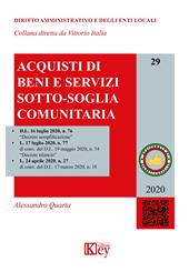 Acquisti di beni e servizi sotto-soglia comunitaria