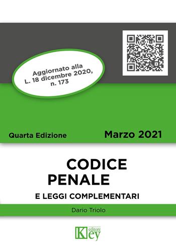 Codice penale e leggi complementari - Dario Primo Triolo - Libro Key Editore 2021, Codici tascabili | Libraccio.it