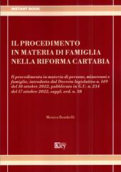 Il procedimento in materia di famiglia nella riforma Cartabia