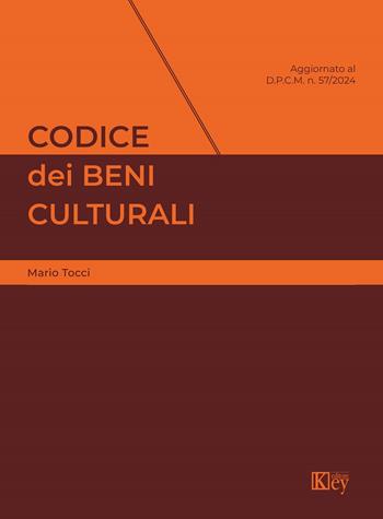 Codice dei beni culturali - Mario Tocci - Libro Key Editore 2024 | Libraccio.it