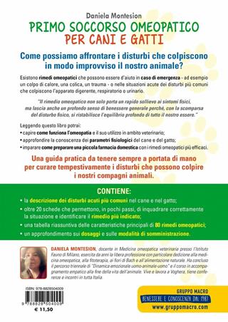 Primo soccorso omeopatico per cani e gatti - Daniela Montesion - Libro Macro Edizioni 2019, Qua la zampa | Libraccio.it