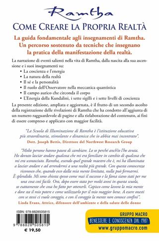 Come creare la propria realtà. Il testo base degli insegnamenti di Ramtha - Ramtha - Libro Gruppo Editoriale Macro 2020, Nuova saggezza | Libraccio.it