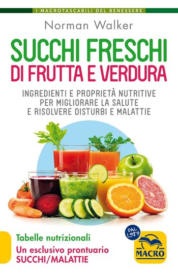 Succhi freschi di frutta e verdura. Ingredienti e proprietà nutritive per migliorare la salute e risolvere disturbi e malattie - Norman Walker - Libro Macro Edizioni 2024, I Macro tascabili del benessere | Libraccio.it
