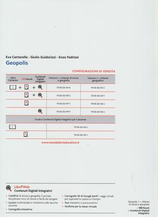 Geopolis. Con Atlante di storia e geografia. Con espansione online. Vol. 1 - Eva Cantarella, Giulio Guidorizzi, Enzo Fedrizzi - Libro Einaudi Scuola 2013 | Libraccio.it